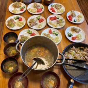 等々力のてらこやmapleで子どもたちが作ったご飯